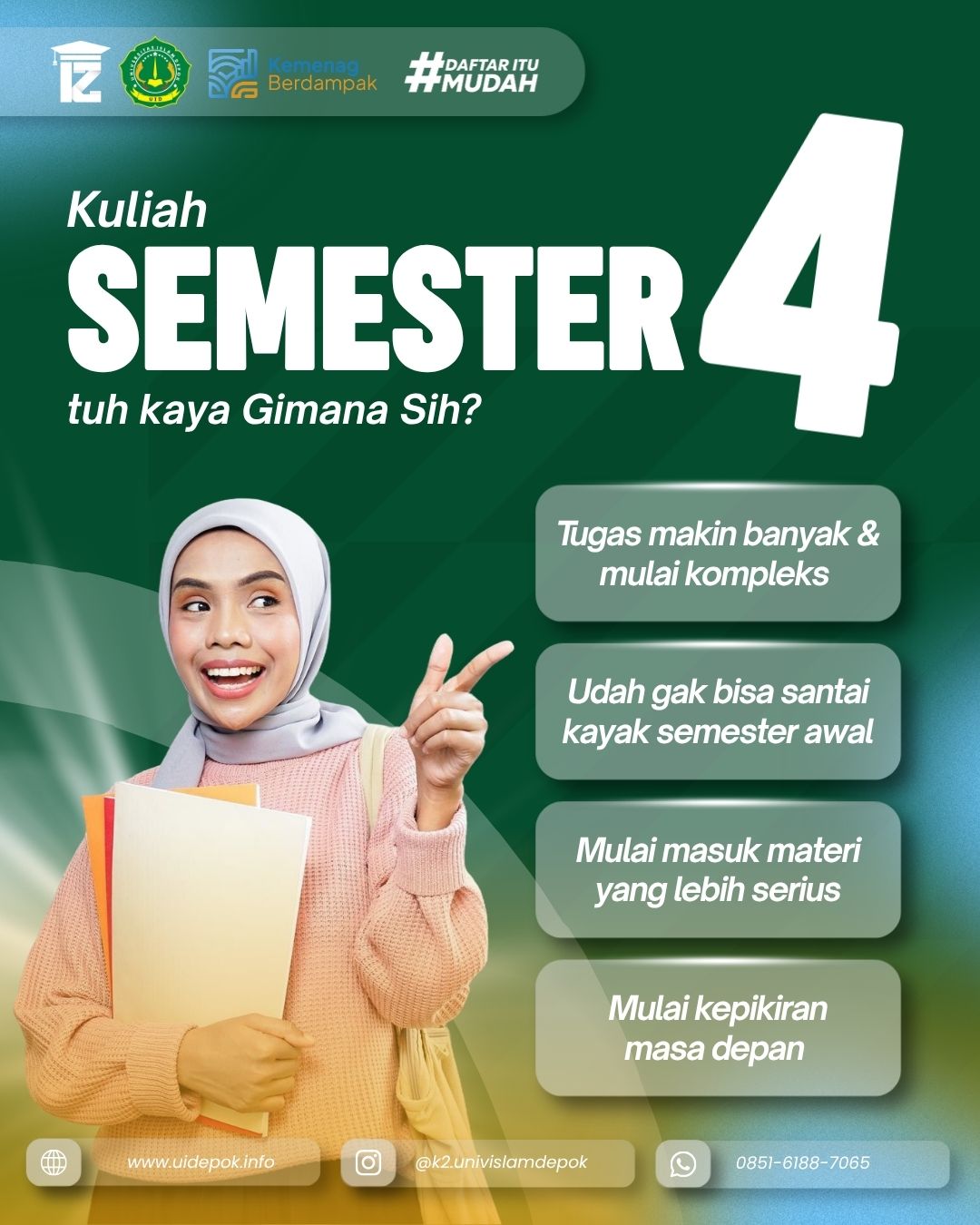 Persiapan Semester 4 di kampus Universitas Islam Depok