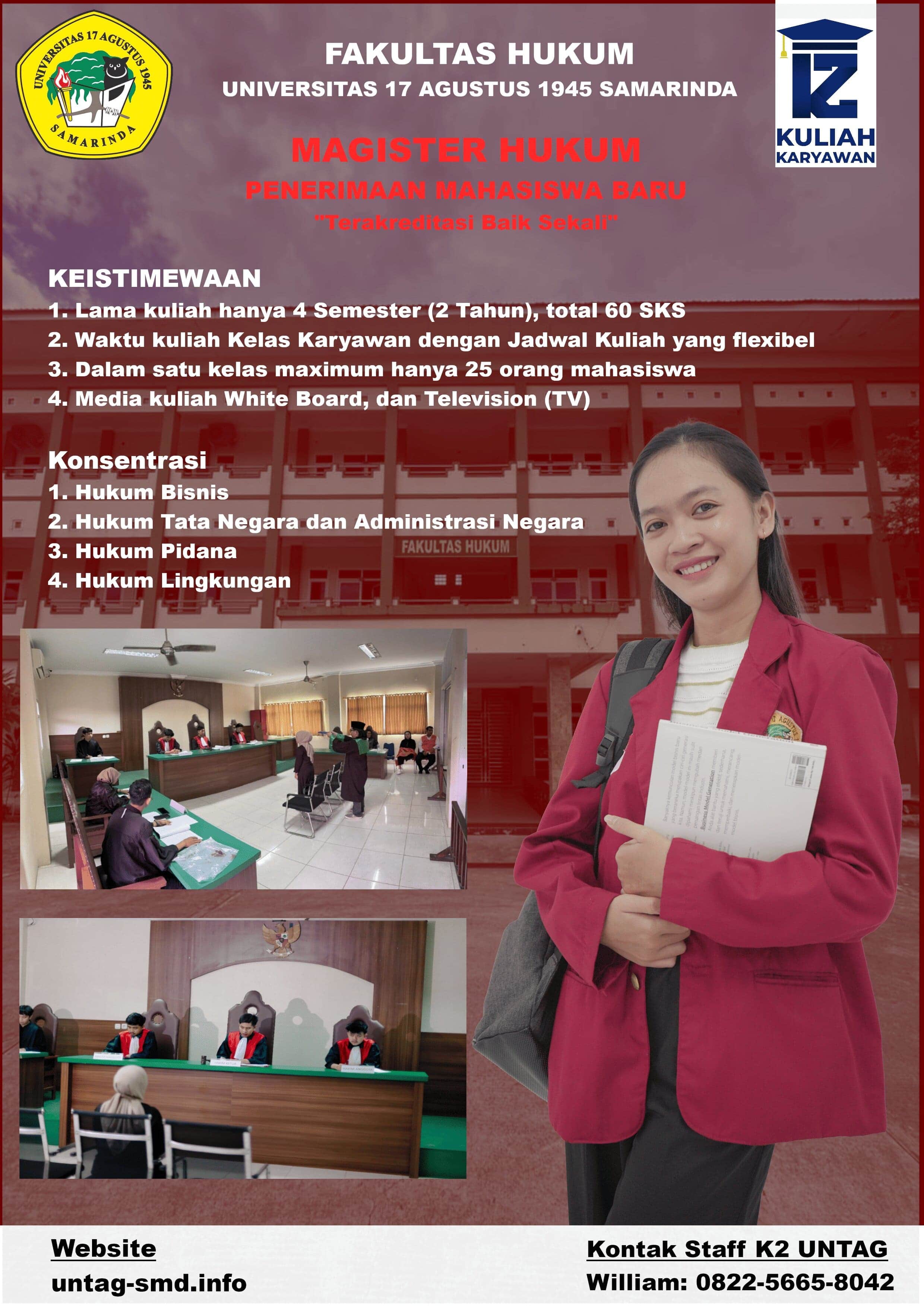 Akreditasi Jurusan Magister Hukum di Universitas 17 Agustus 1945 Samarinda