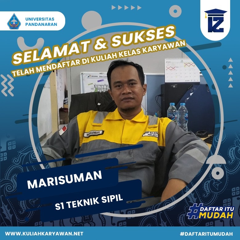 Selamat dan Sukses Telah mendaftar di kampus Universitas Pandanaran