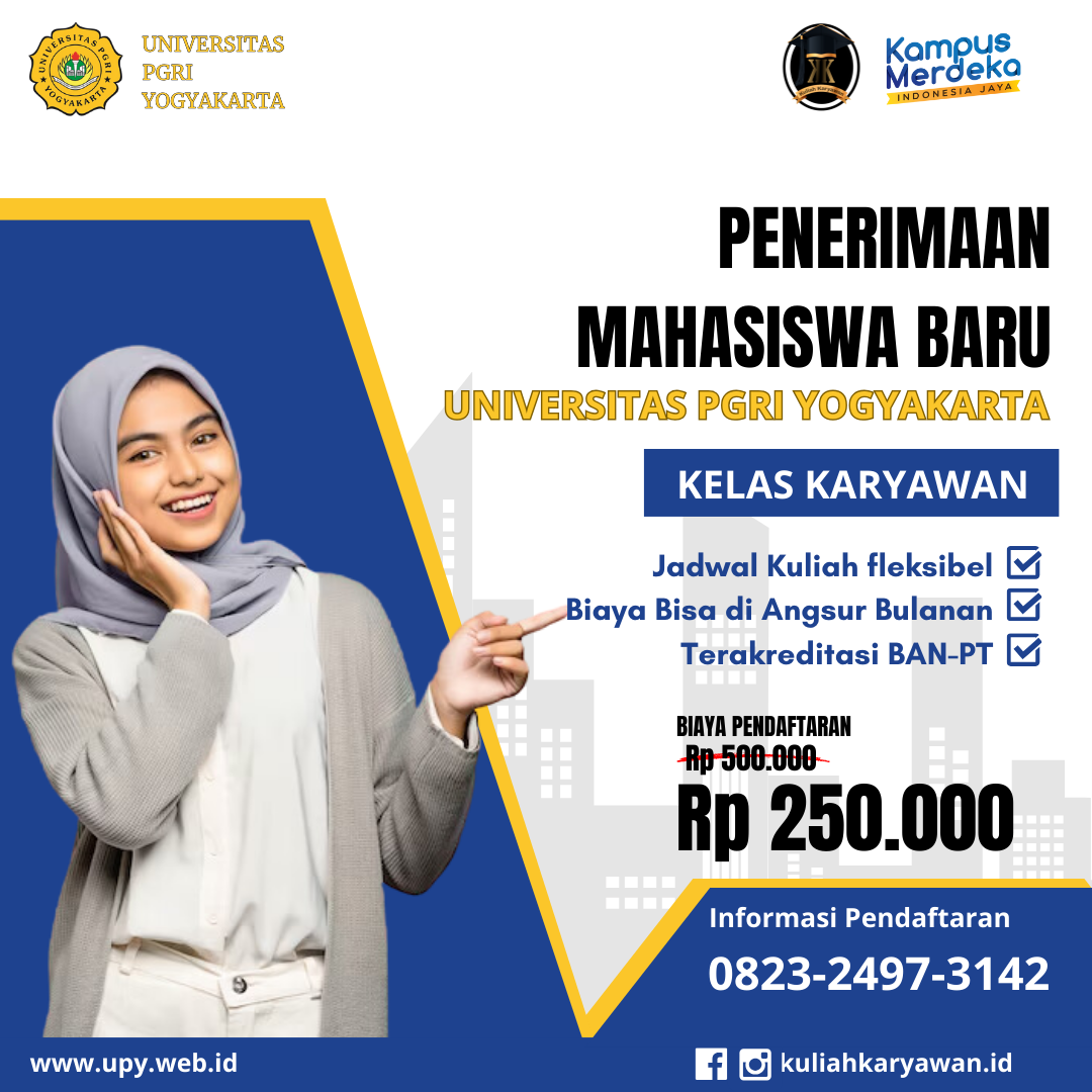 Penerimaan Mahasiswa Baru Universitas PGRI Yogyakarta