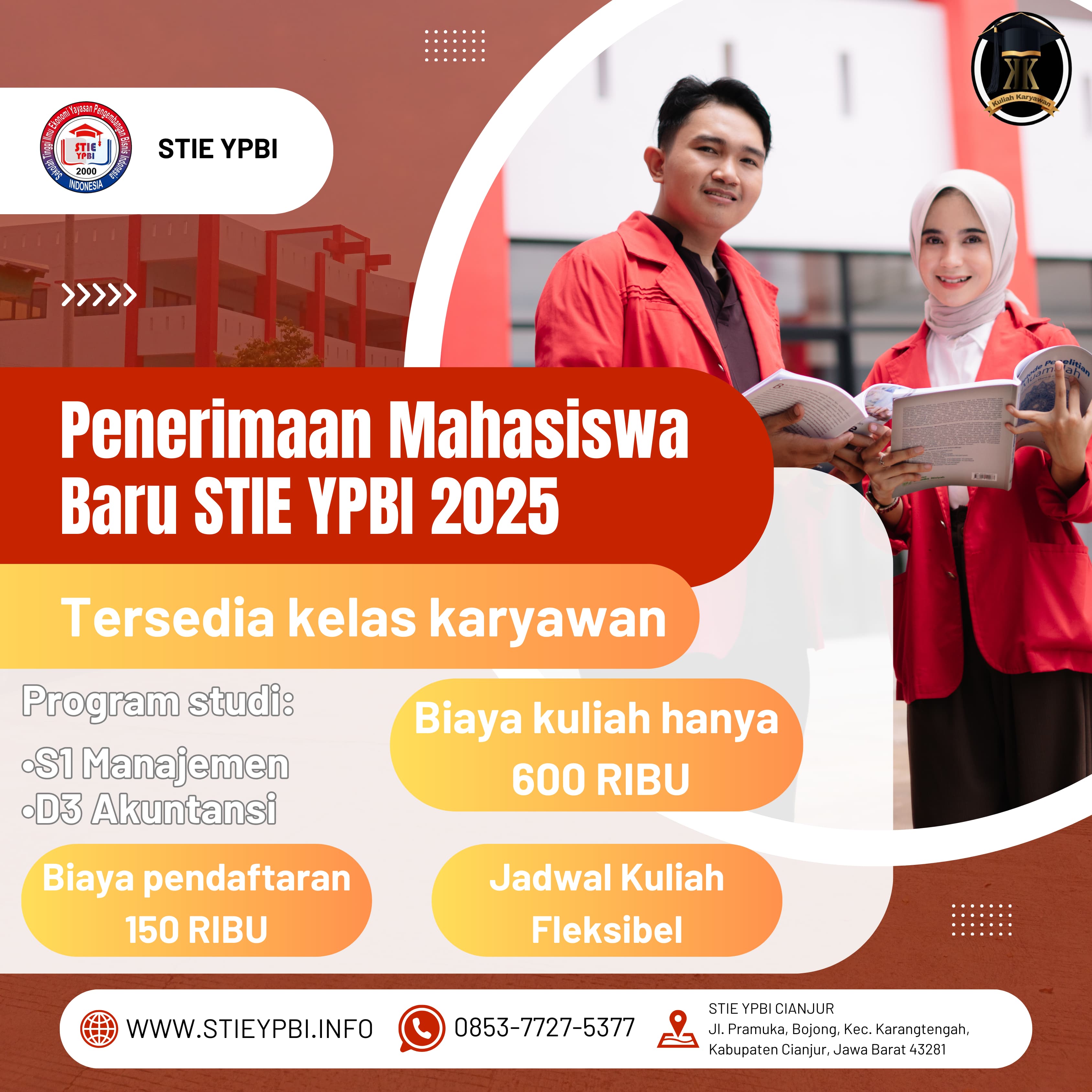 Kelas full online sabtu minggu di STIE YPBI K2