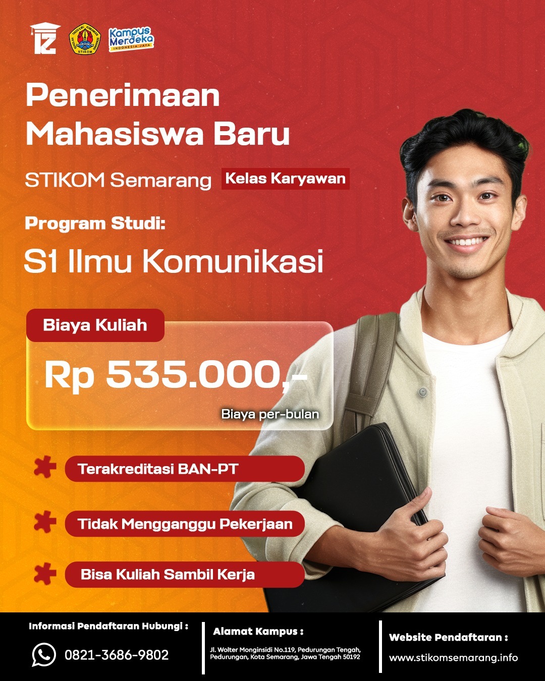 kuliah kelas karyawan full online di jawa tengah Kampus STIKOM Semarang 