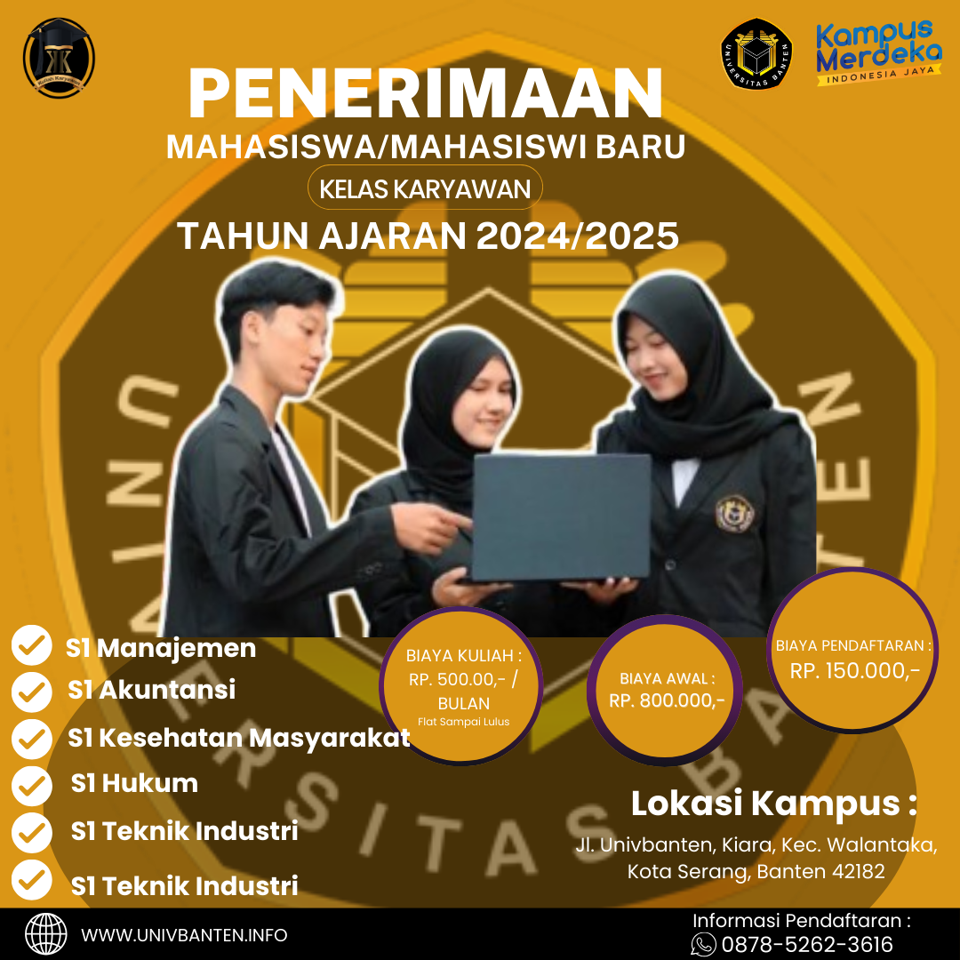 Bingung Cari Kuliah Ya Di Universitas Banten Aja