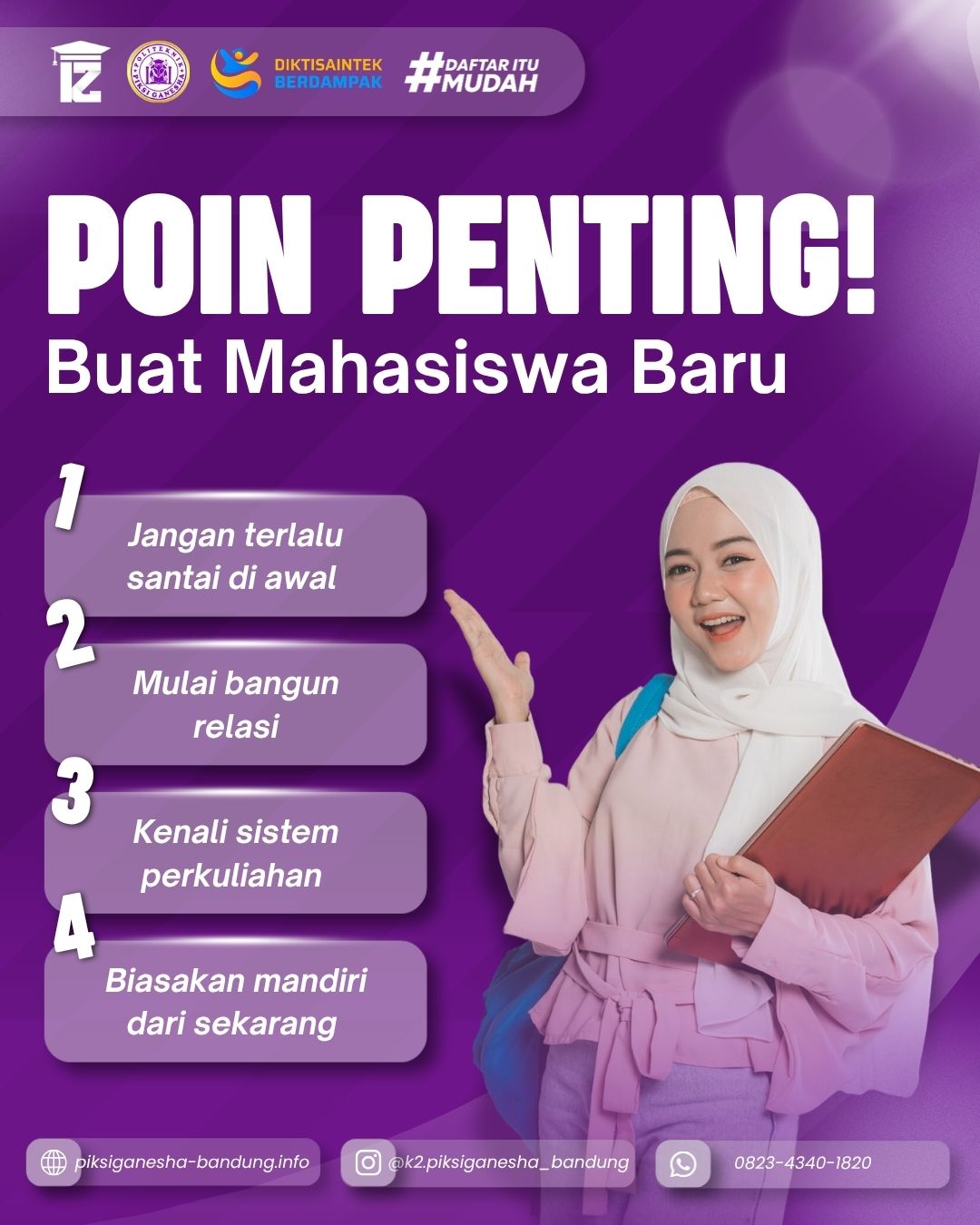 4 Poin Penting untuk Mahasiswa Baru agar Lebih Siap Kuliah