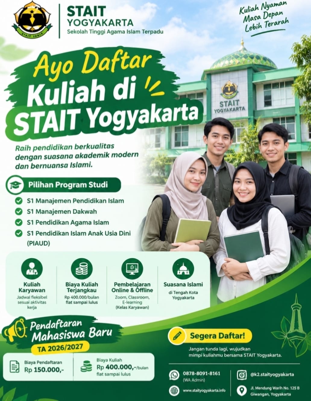 Daftar Kuliah di STAIT Jogja Bersama K2