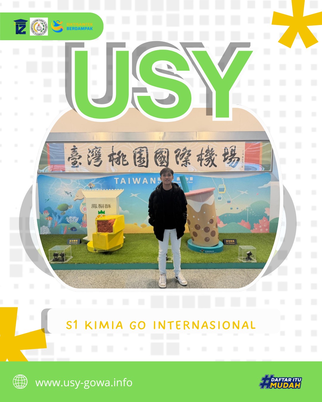 Mahasiswa S1 Kimia Go Internasional Magang Di Yang Ming Marine Transport Corparation Taiwan