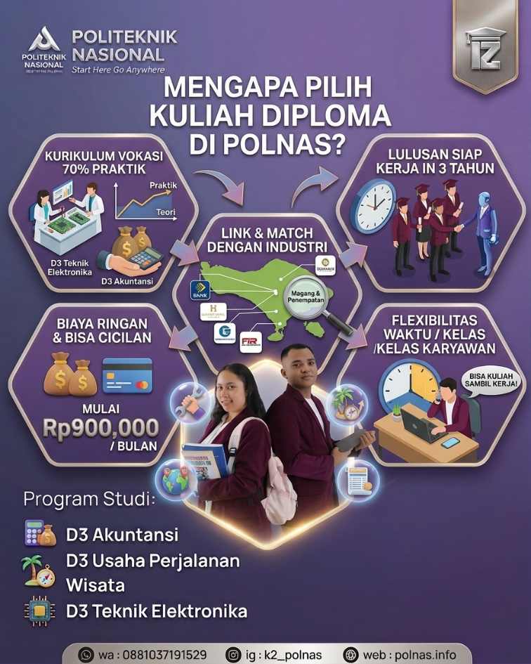 Kenapa Memilih Kampus Politeknik Nasional?