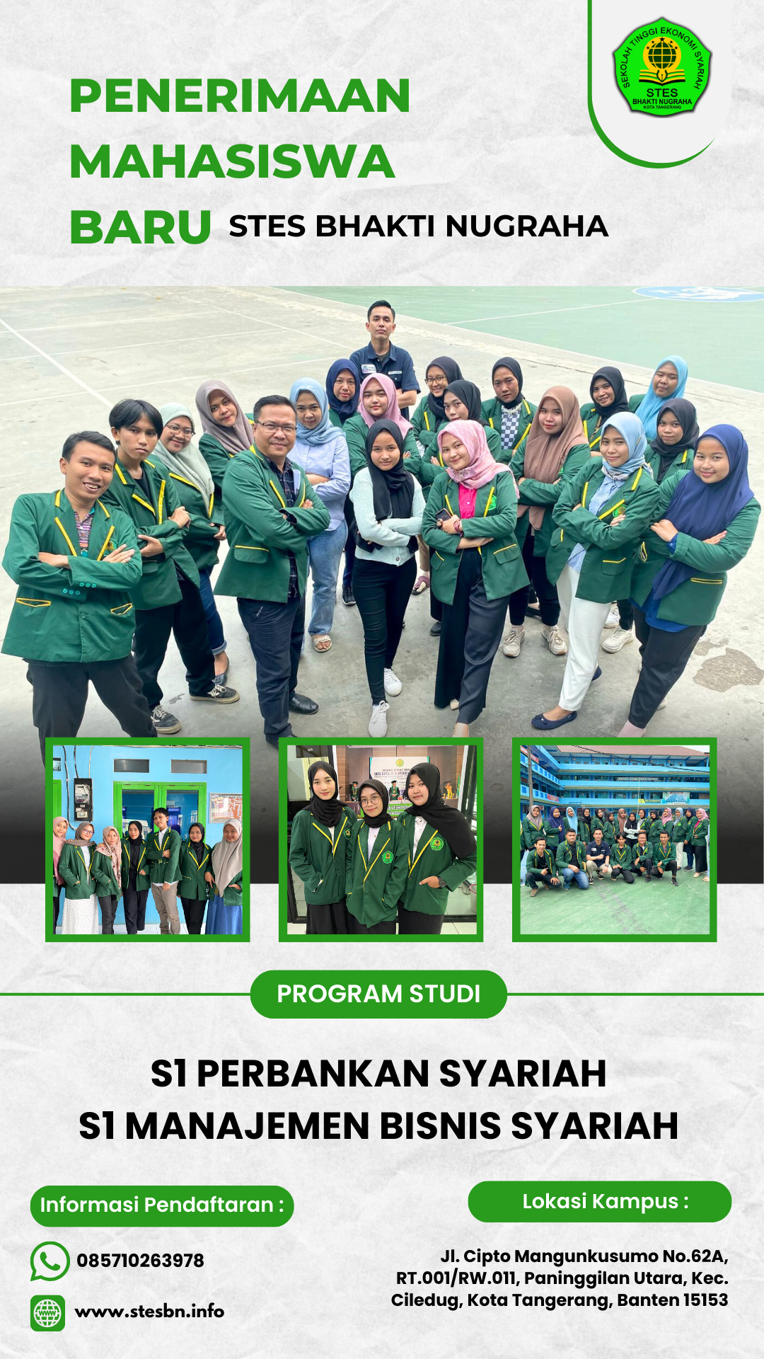 Pendaftaran Mahasiswa Baru di Sekolah Tinggi Ekonomi Syariah Bhakti Nugraha