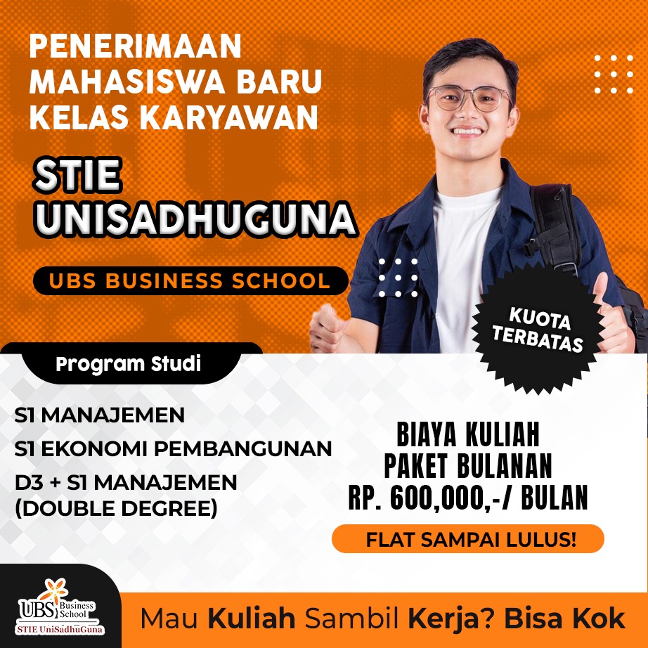 Daftar Online Dan Kuliah Nya Juga Online Di Kampus STIE UniSadhuGuna