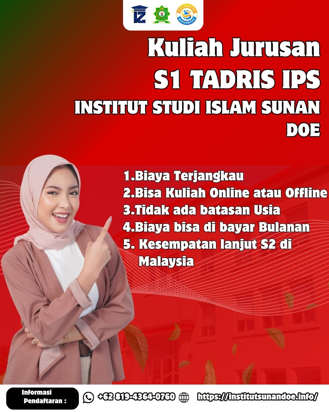 Kuliah Jurusan S1 Tadris IPS di Kampus Institut Studi Islam Sunan Doe