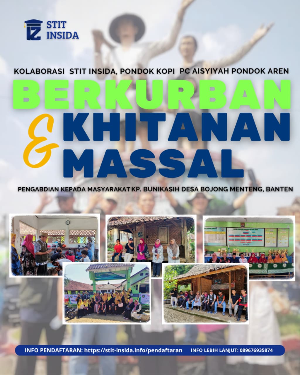 Pengabdian Kepada Masyarakat STIT INSIDA: Kolaborasi Kurban & Khitanan Massal di Bojong Menteng