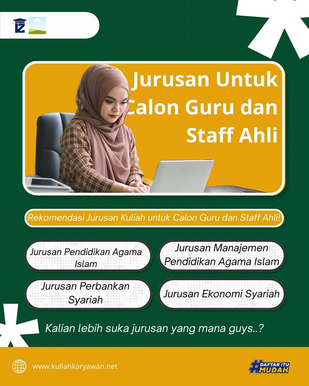 Rekomendasi Jurusan Kuliah untuk Profesi Guru dan Staff Ahli