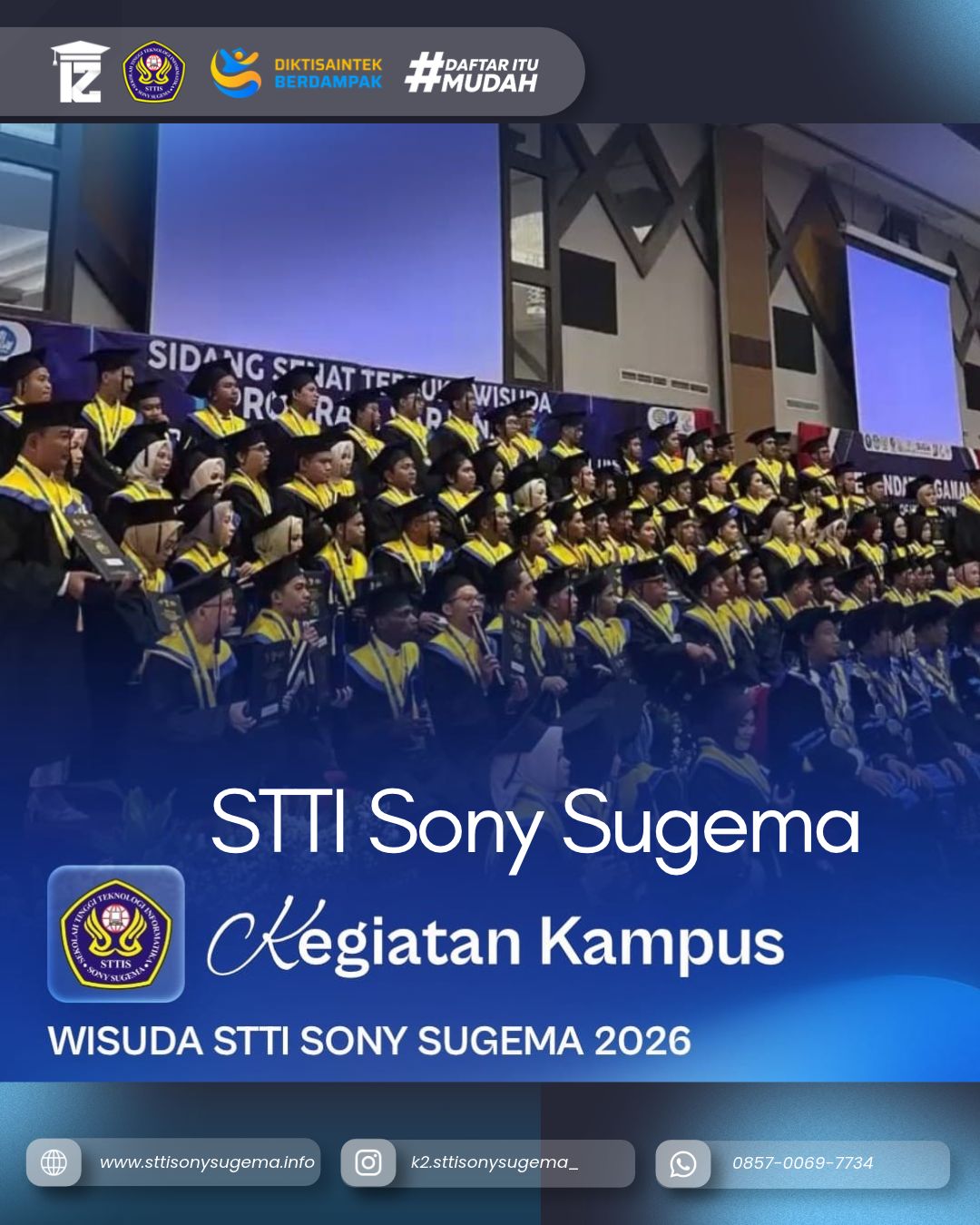Wisuda Tahun 2026 STTI Sony Sugema 