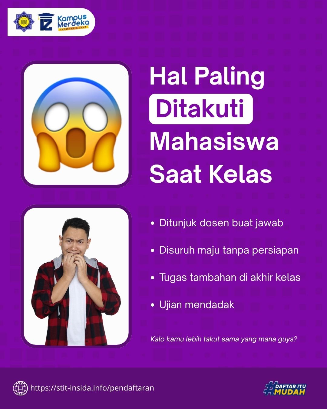 Hal-hal yang Buat Mahasiswa Auto Deg-deg an 