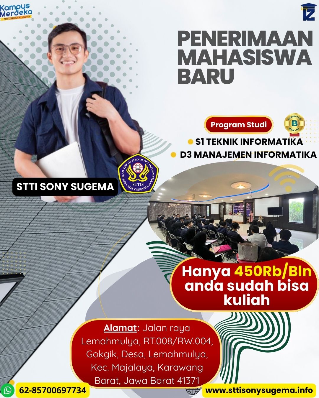 Kuliah D3 S1 STTI Sony Sugema Kelas Karyawan