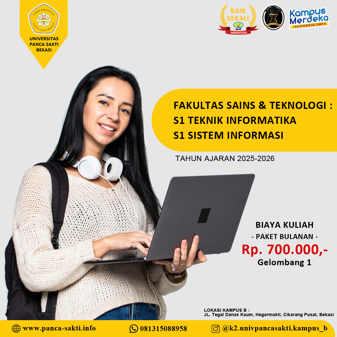Info Jurusan Teknik Informatika di K2 Universitas Panca Sakti