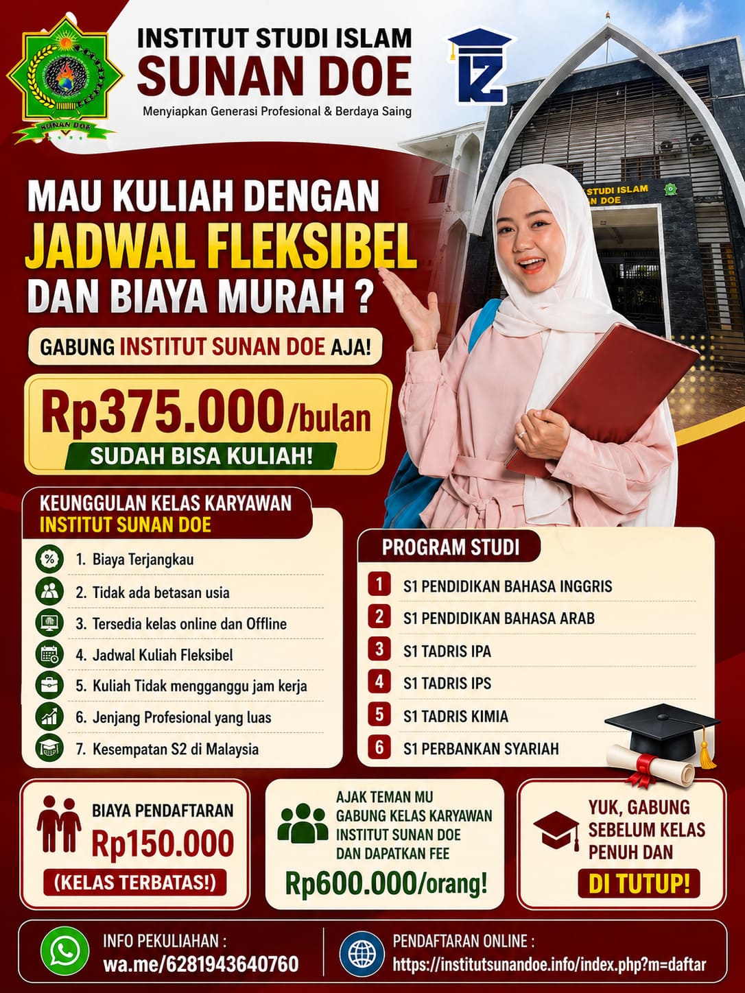 Rekomendasi Kuliah Karyawan Biaya Terjangkau dan Jadwal Fleksibel di Institut Sunan Doe Lombok