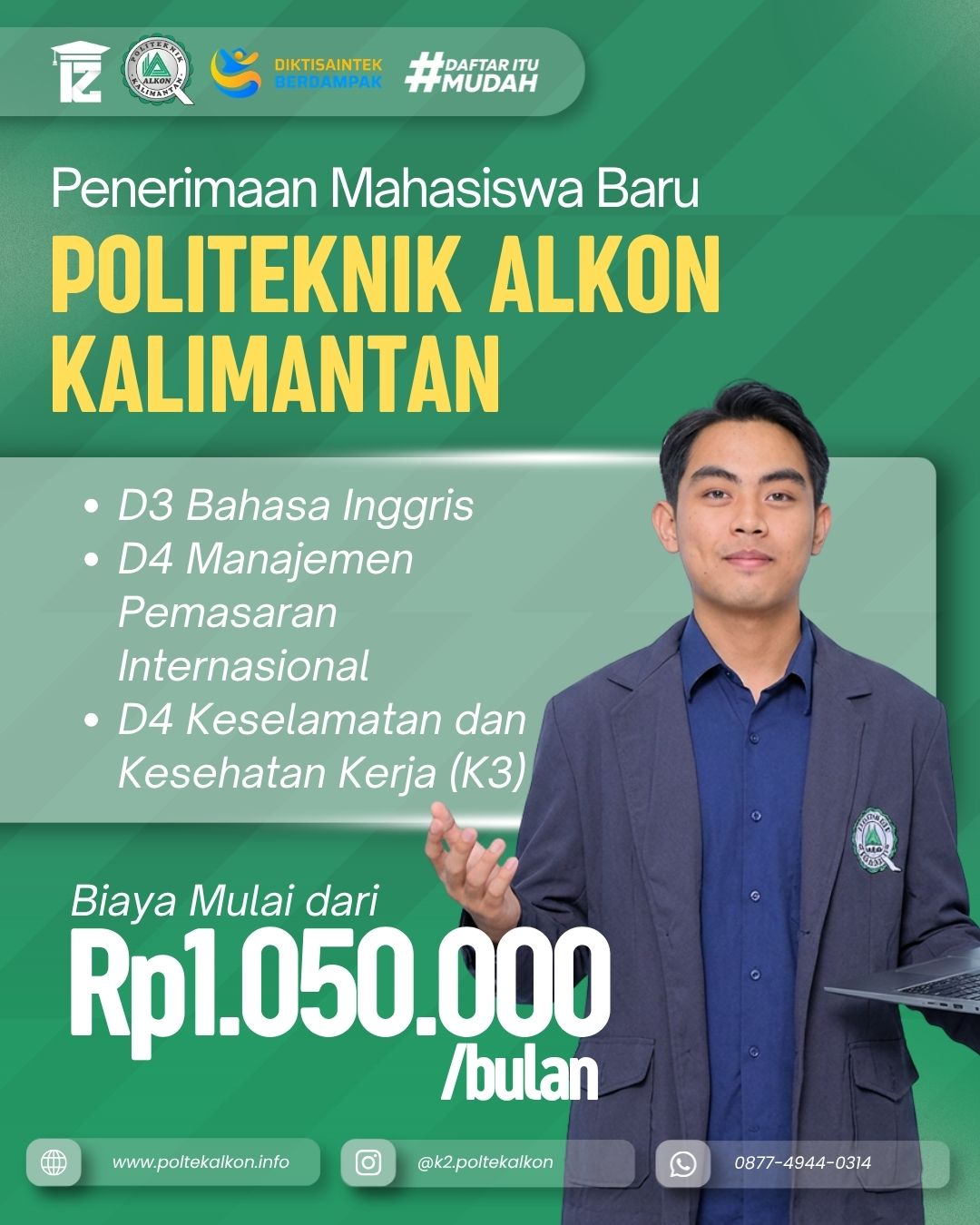 Kuliah D3 Bahasa Inggris Sambil Kerja di Balikpapan