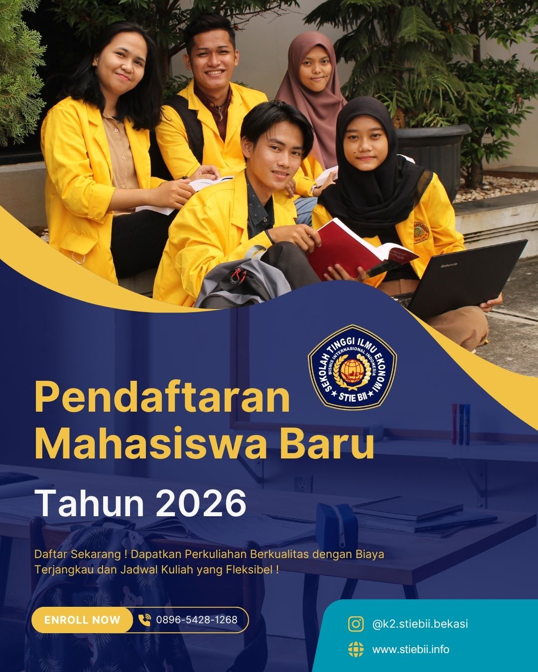 Pendaftaran Kuliah Tahun 2026 di Kampus STIE BII