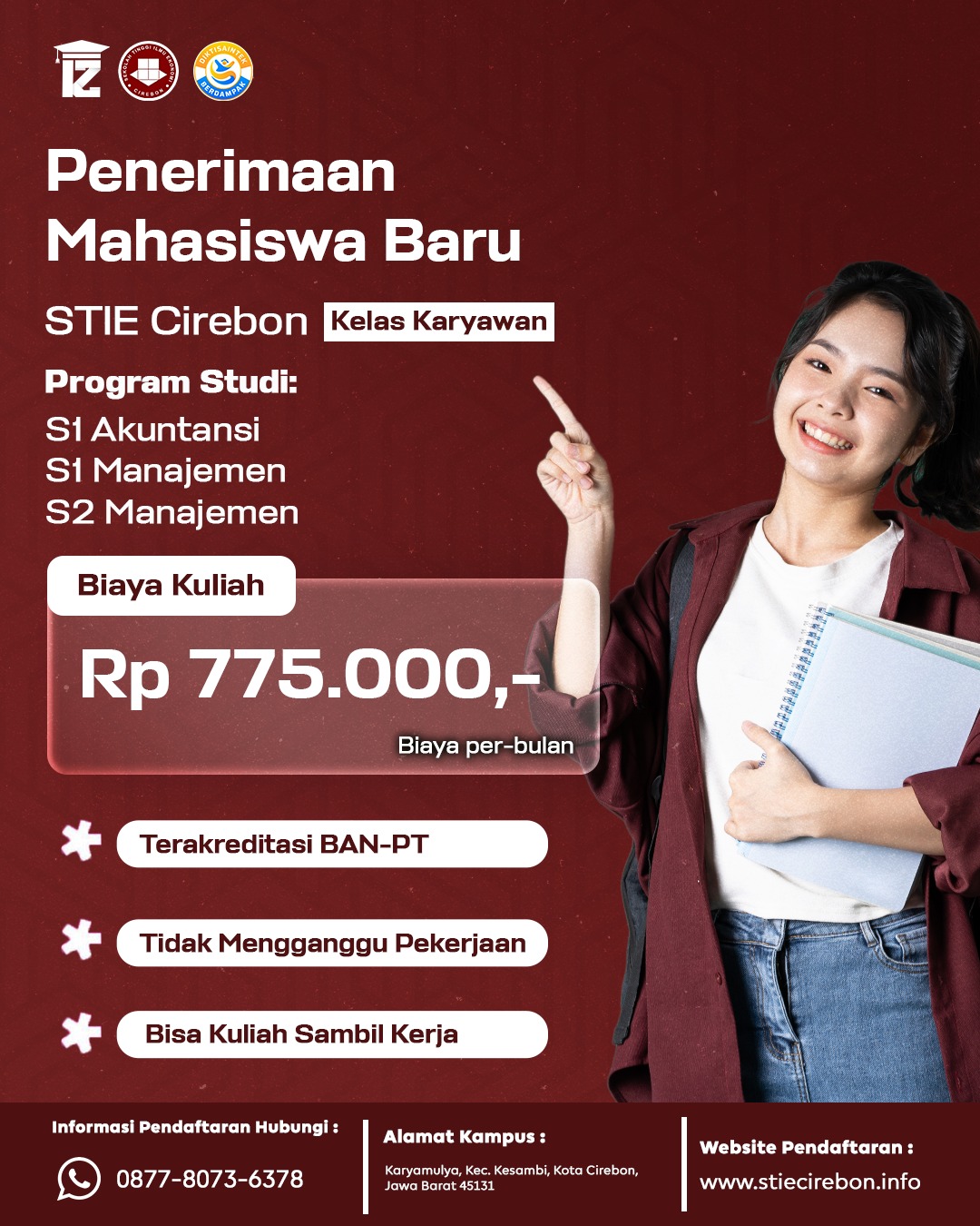 Daftar Segera di STIE Cirebon Karena Penerimaan Mahasiswa Baru Segera Ditutup