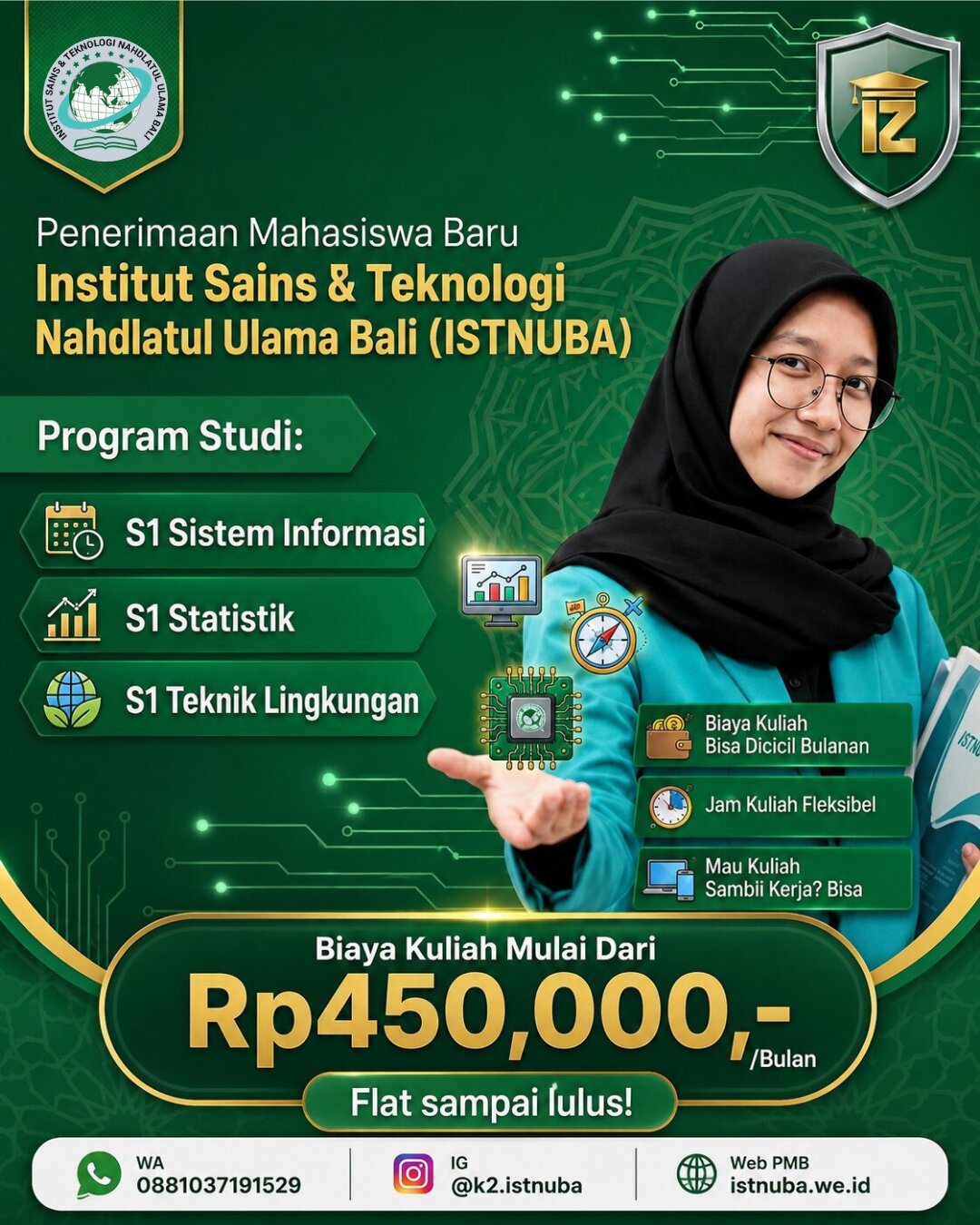 Kontak Pendaftaran INSTITUT SAINS DAN TEKNOLOGI NAHDLATUL ULAMA BALI