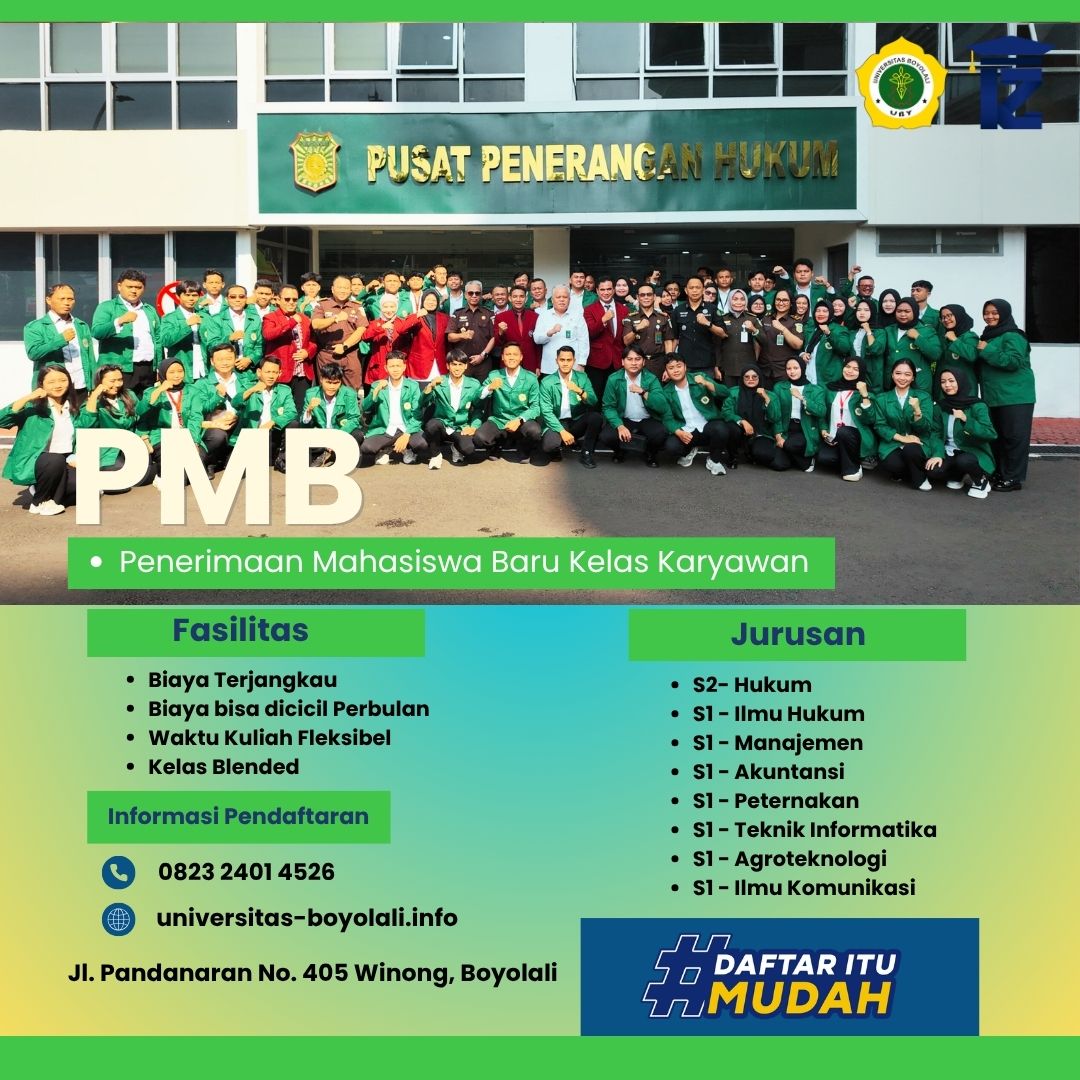 Jalur Pendaftaran Universitas Boyolali