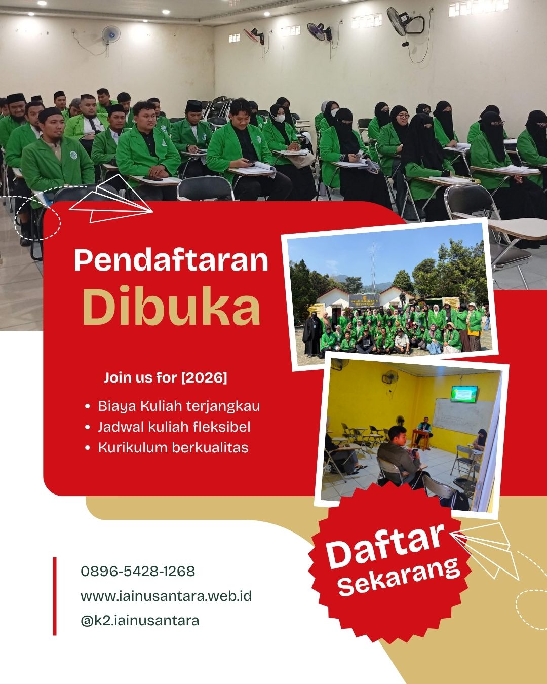 Pendaftaran Kelas Karyawan IAI Nusantara Resmi Dibuka