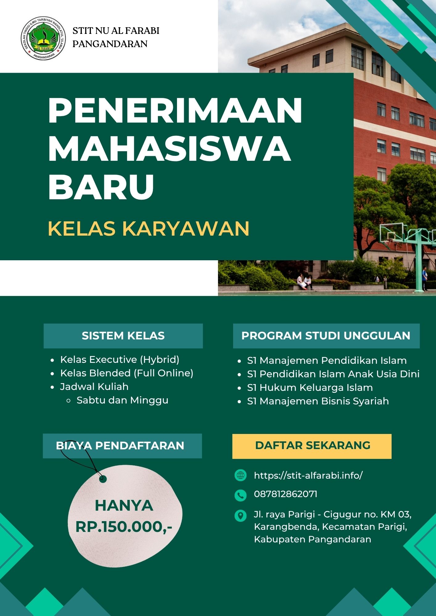 Biaya Kuliah Murah dan Terjangkau Kelas Karyawan di Kampus Pangandaran