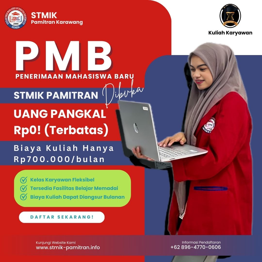 Pendaftaran Mahasiswa Baru STMIK Pamitran Karawang Tanpa Tes Masuk