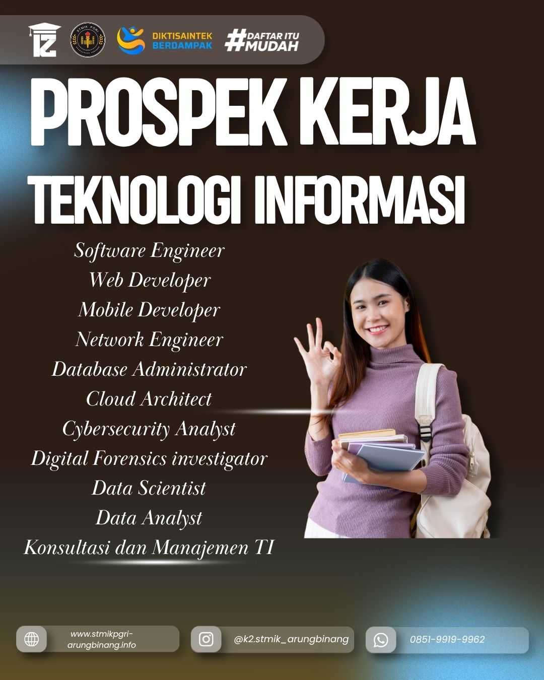 Kalau kuliah Teknologi Informasi di STMIK ARUNG BINANG jadi apa sih?