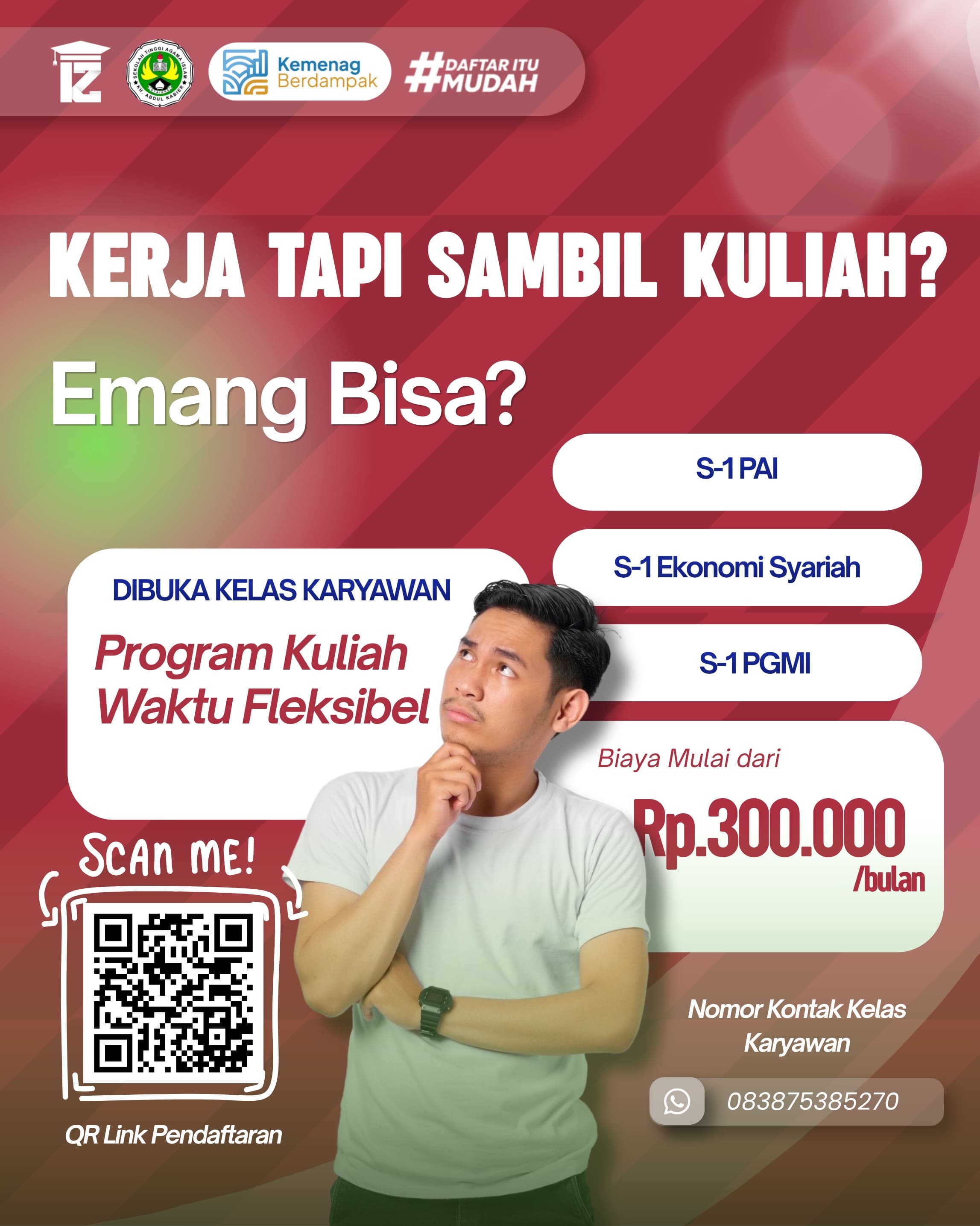 Pendaftaran Mahasiswa Baru Kampus Terjangkau STAI KH. Abdul Kabier Serang Banten