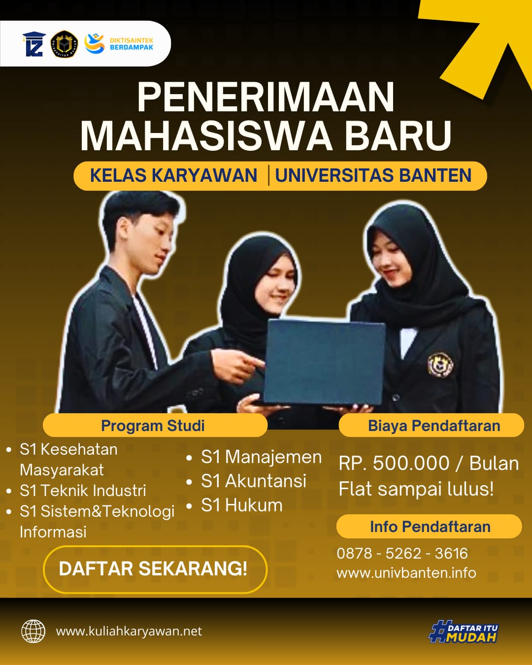 Biaya Kuliah Bulanan Kampus Universitas Banten